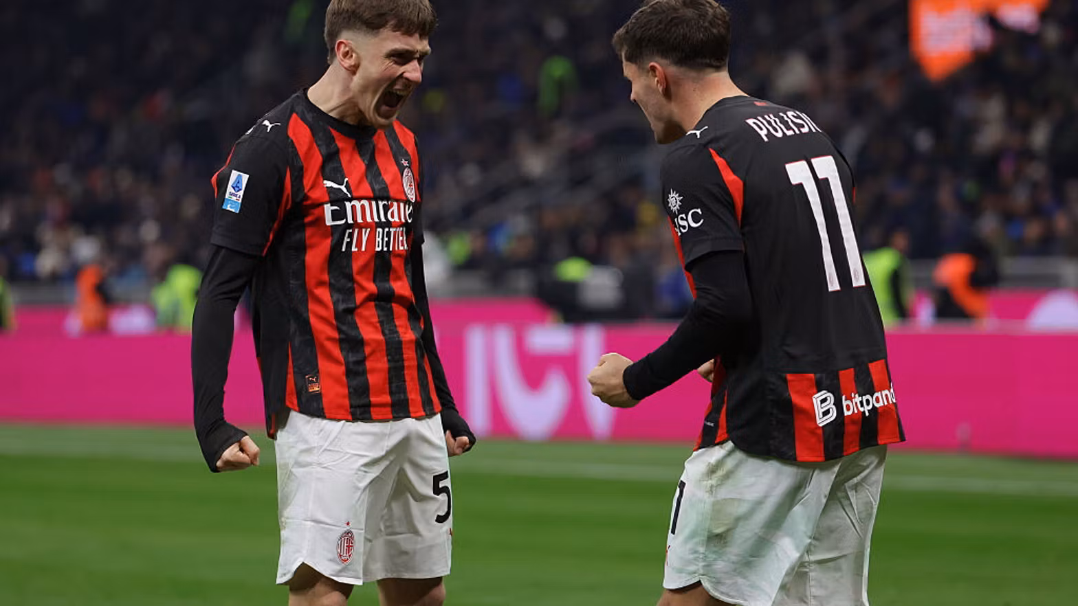 Milani fiton derbin e Madoninës ndaj Interit  Pulisic dhe Maignan vendimtarë