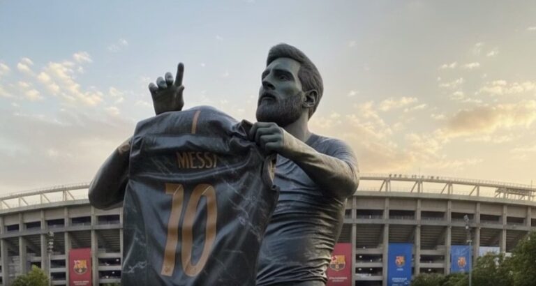 Laporta e konfirmon, do të ketë statujë për Messin në Camp Nou