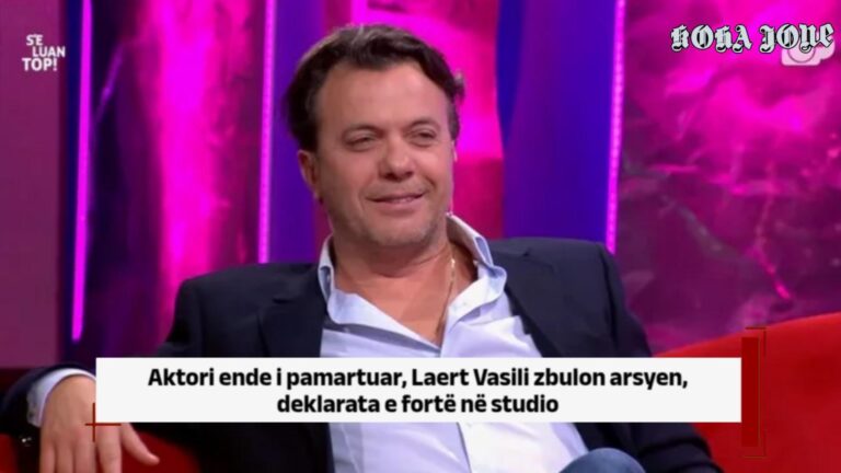 Aktori ende i pamartuar, Laert Vasili zbulon arsyen, deklarata e fortë në studio