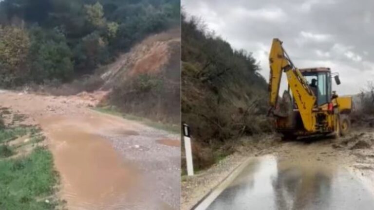 Probleme në infrastrukturë: Rrëshqitje dhe përmbytje rrugësh në disa zona të Vlorës