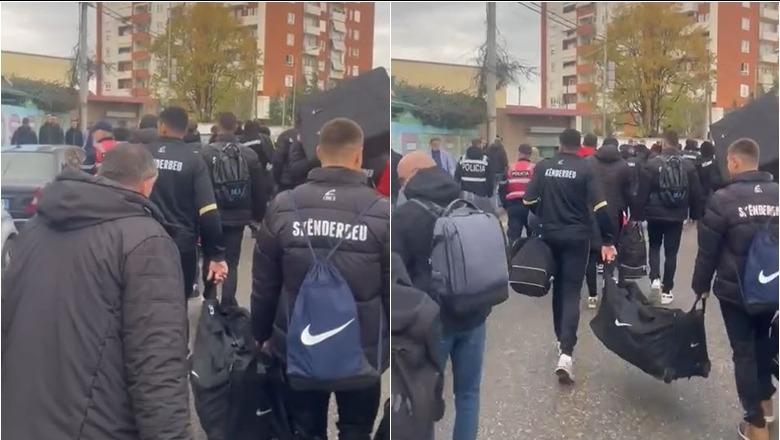 FSHF anuloi ndeshjen, lojtarët e Skënderbeut ikin nga stadiumi