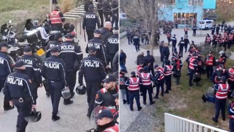 Protesta e PD, qindra forca policore zbarkojnë pranë Kryeministrisë