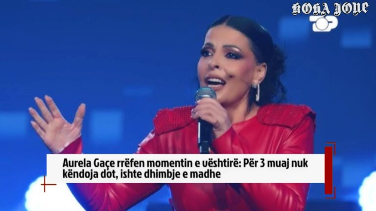 Aurela Gaçe rrëfen momentin e vështirë: Për 3 muaj nuk këndoja dot, ishte dhimbje e madhe