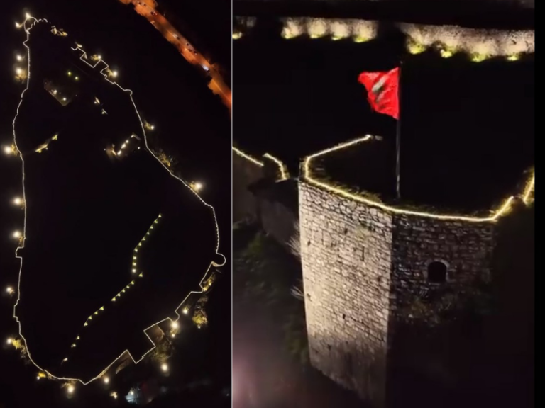 Kalaja e Rozafës, tërheqëse për vizitorët edhe në mbrëmje. Rama poston videon magjike