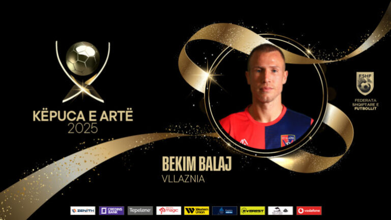 Bekim Balaj fiton trofeun ”Këpuca e Artë 2025”