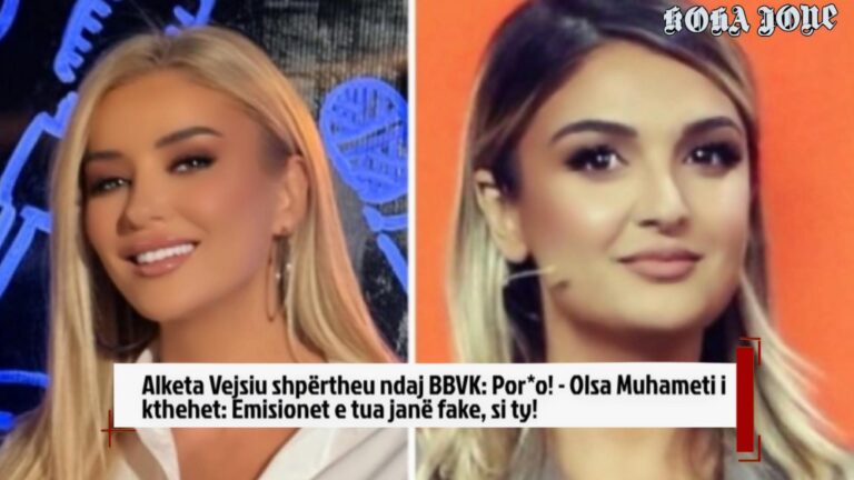 Alketa Vejsiu shpërtheu ndaj BBVK: Por*o! – Olsa Muhameti i kthehet: Emisionet e tua janë fake
