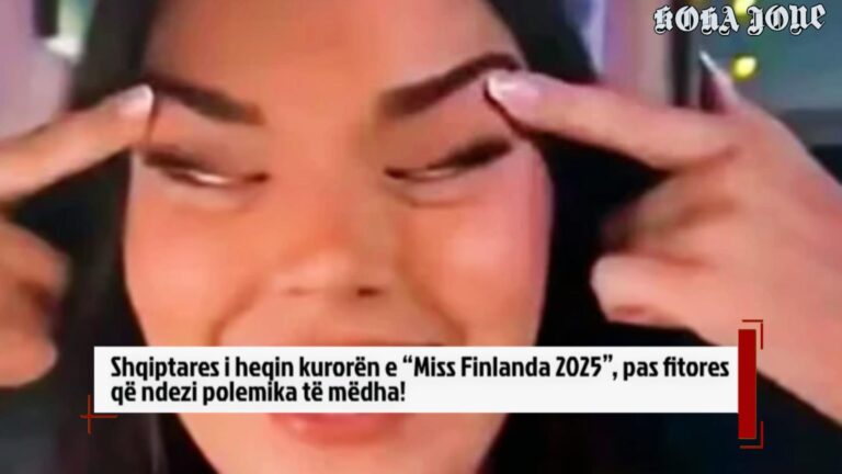 Shqiptares i heqin kurorën e “Miss Finlanda 2025”, pas fitores që ndezi polemika të mëdha!
