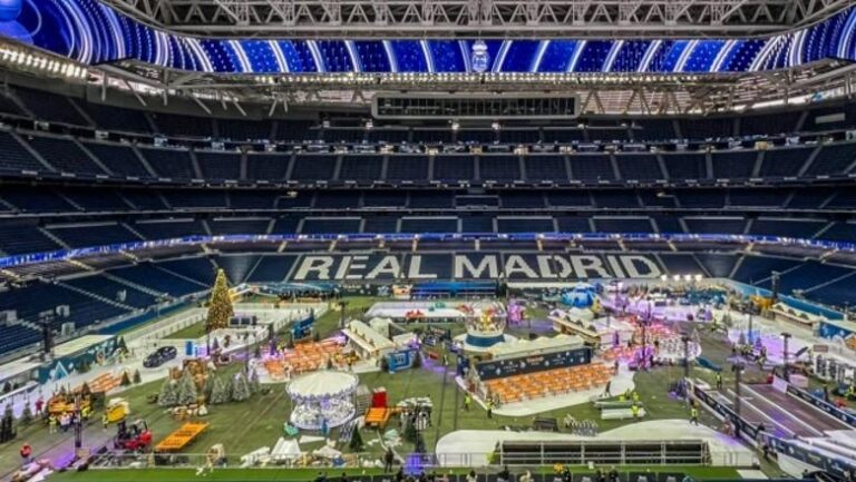 “Santiago Bernabeu” shndërrohet në park lojërash për festat e fundvitit