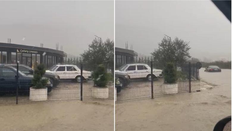 Kurbin  Përroi del nga shtrati dhe përmbyt disa zona  bllokohet aksi Laç Mamurras