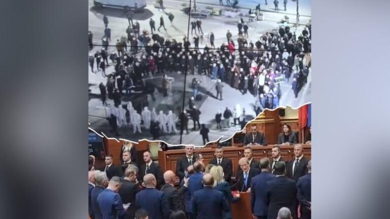 Balla ironizon protestën e tkurrur të Berishës: Këta janë njëlloj sa në sallë edhe në shesh!