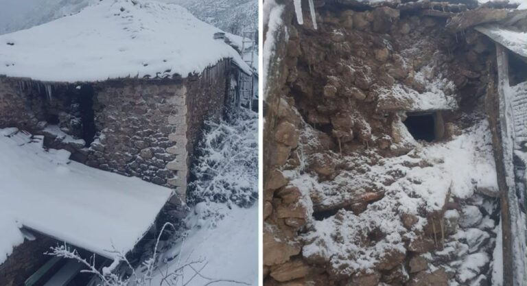 Reshjet e shiut dhe dëborës dëmtojnë banesën në Vilë të Bushtricës