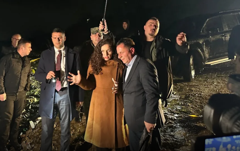 Rreziku nga vërshimet, Osmani dhe Kastrati inspektojnë digën e Mirushës