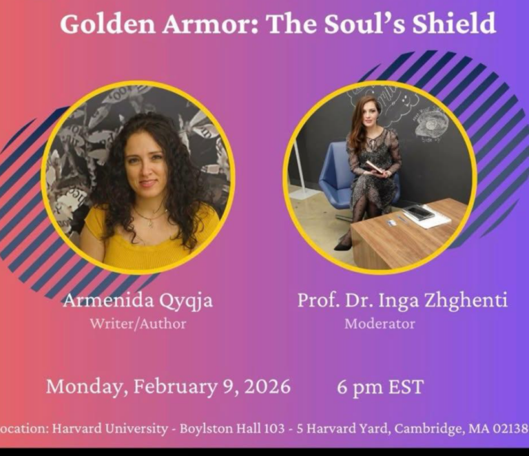 Shkrimtarja shqiptare Armenida Qyqja prezantohet në Harvard University të hënën…