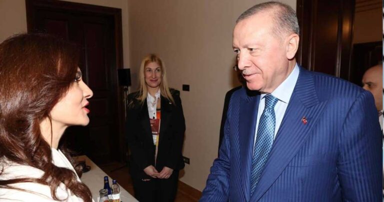 Ministrja për Europën dhe Punët e Jashtme, Elisa Spiropali, u prit në Stamboll nga Presidenti i Turqisë, Recep Tayyip Erdoğan