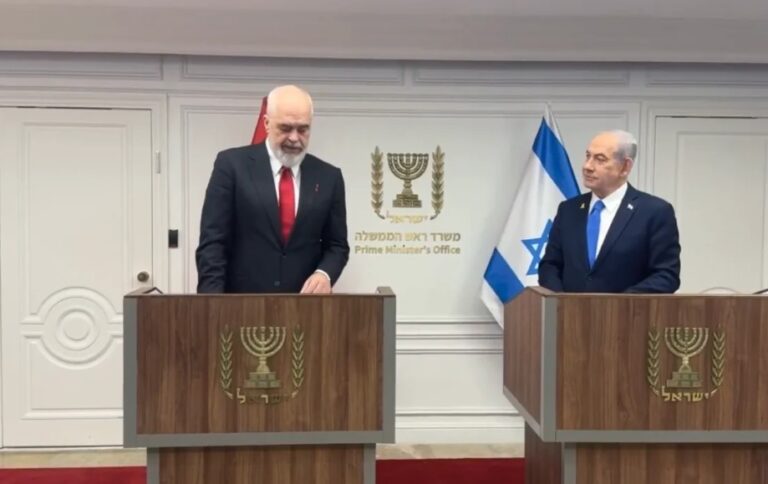Rama në konferencë me Netanyahu, kryeministrin e Izraelit