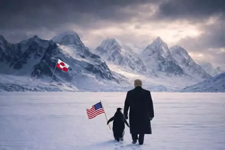 Një postim i Shtëpisë së Bardhë me Trumpin dhe një pinguin që ’’pushtojnë’’ Groenlandën shkakton ironi