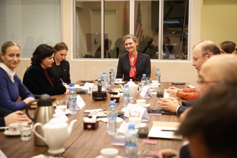 E ngarkuara me punë e SHBA-së në Tiranë, takim me deputetët e rinj të PS dhe PD