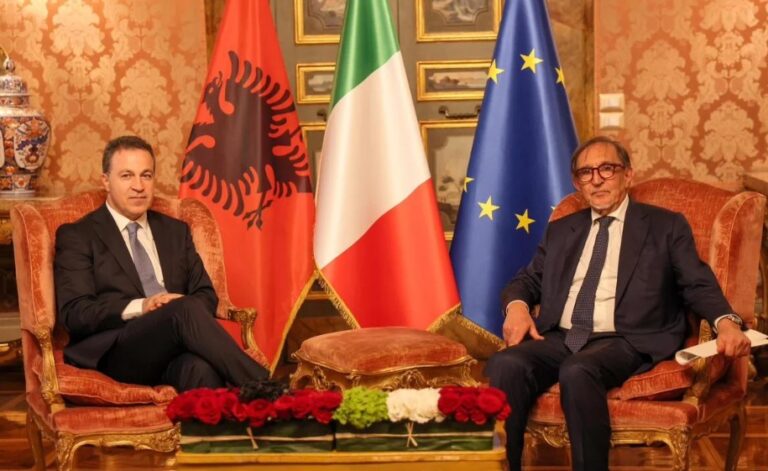 Niko Peleshi pritet nga Presidenti i Senatit Italian, La Russa: Shqipëri-Itali, partneritet strategjik për të ardhmen europiane