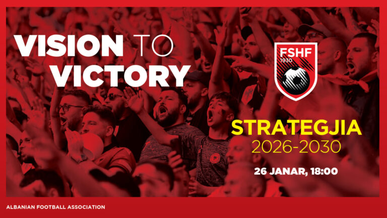 FSHF prezanton strategjinë “Vision to Victory” 2026-2030, vizioni i ri për zhvillimin e futbollit shqiptar