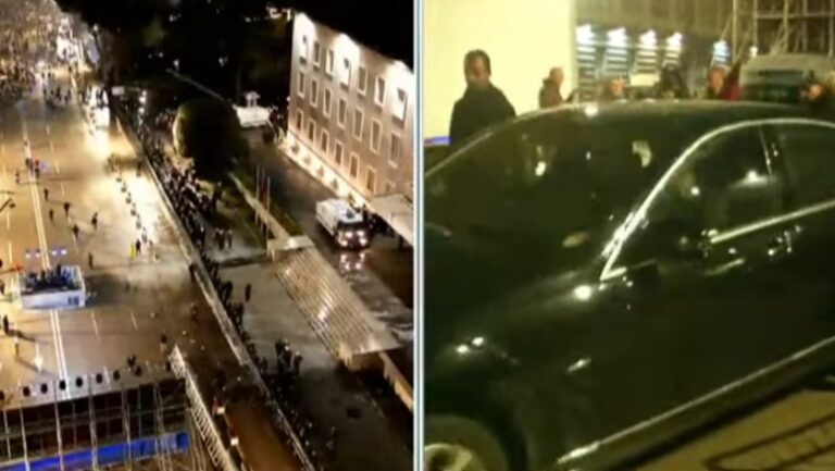 Qytetarët vijojnë të qëndrojnë në shesh, Berisha ikën tek selia blu