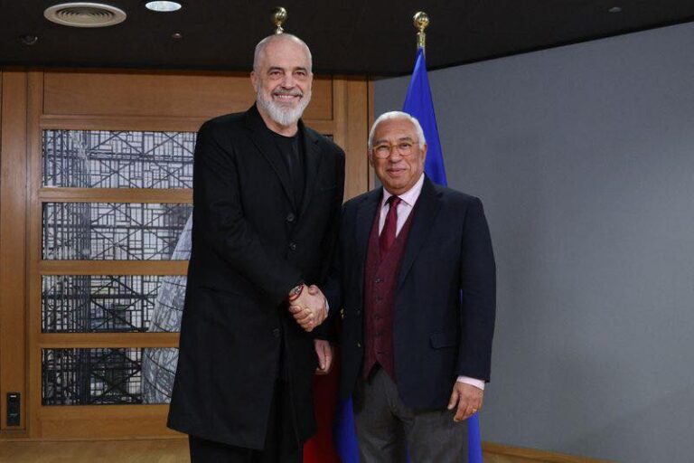 Kryeministri Rama publikon fotot me Presidentin e Këshillit Europian António Costa: Miku im i çmuar!