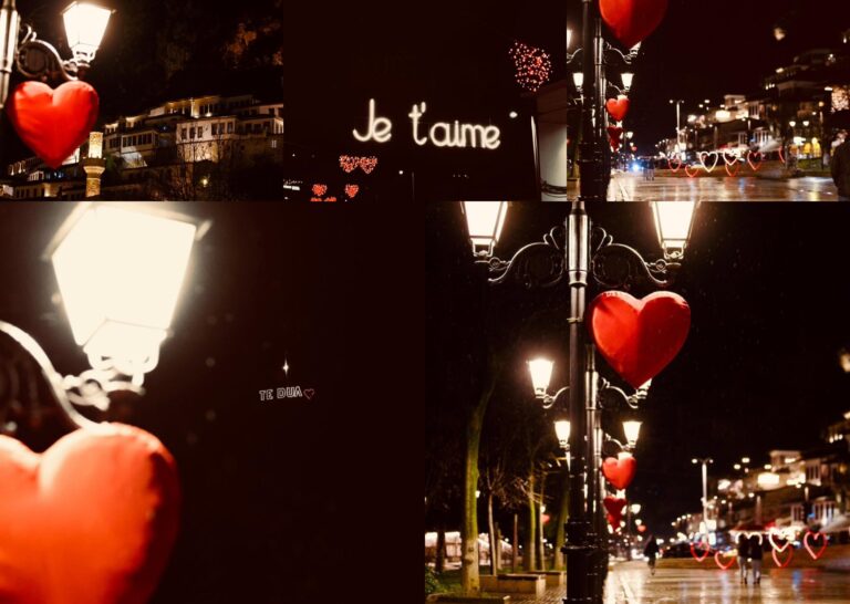 Rama postot fotot nga Berati, qyteti merr ngjyrat e dashurisë në prag të Shën Valentinit