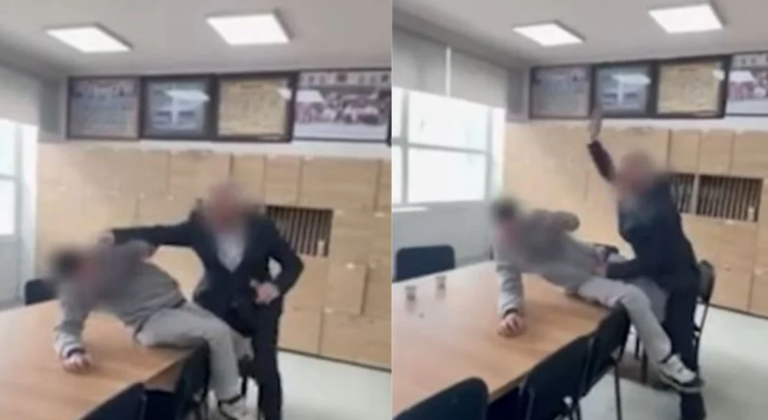 Mësuesi dhunon nxënësin, grushte dhe shkelma mes tyre: Ndalu, ndalu