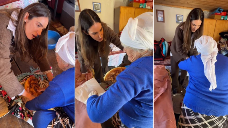Zonja e moshuar ia falë bukën që kishte përgatitur për vete,  Emina Çunmulajt shpërthen në lot