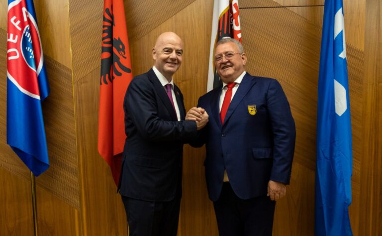 Infantino uron Armand Dukën për rizgjedhjen: Kontributi juaj, i rëndësishëm në zhvillimin e sportit tonë
