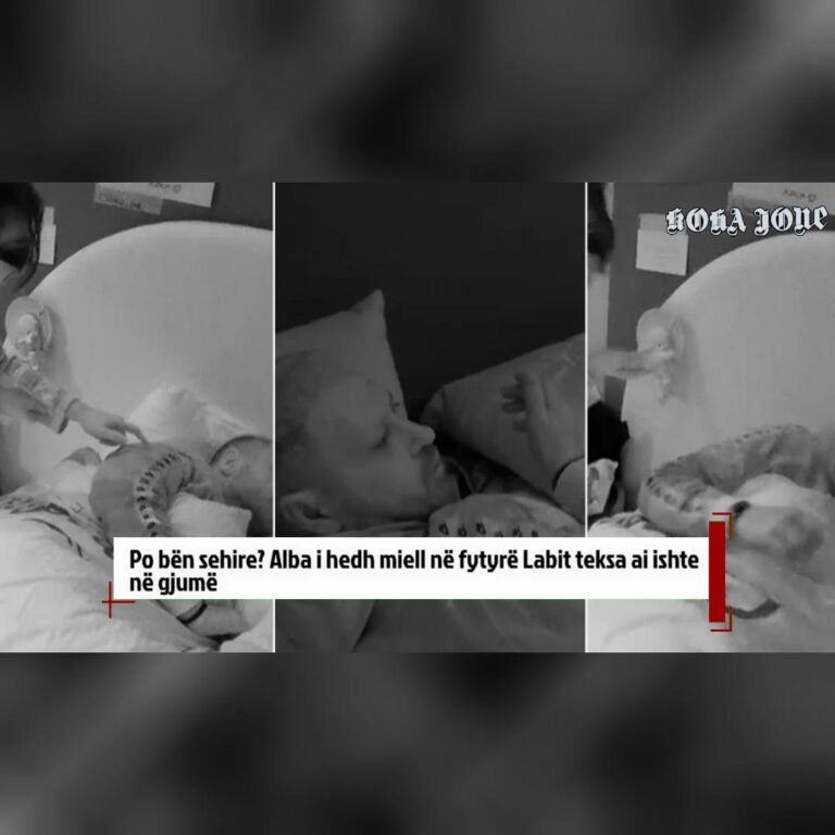 Po bën sehire? Alba i hedh miell në fytyrë Labit teksa ai ishte në gjumë