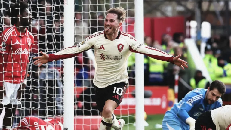 Liverpooli fitore dramatike ndaj Nottingham, vendos një gol i MacAllister