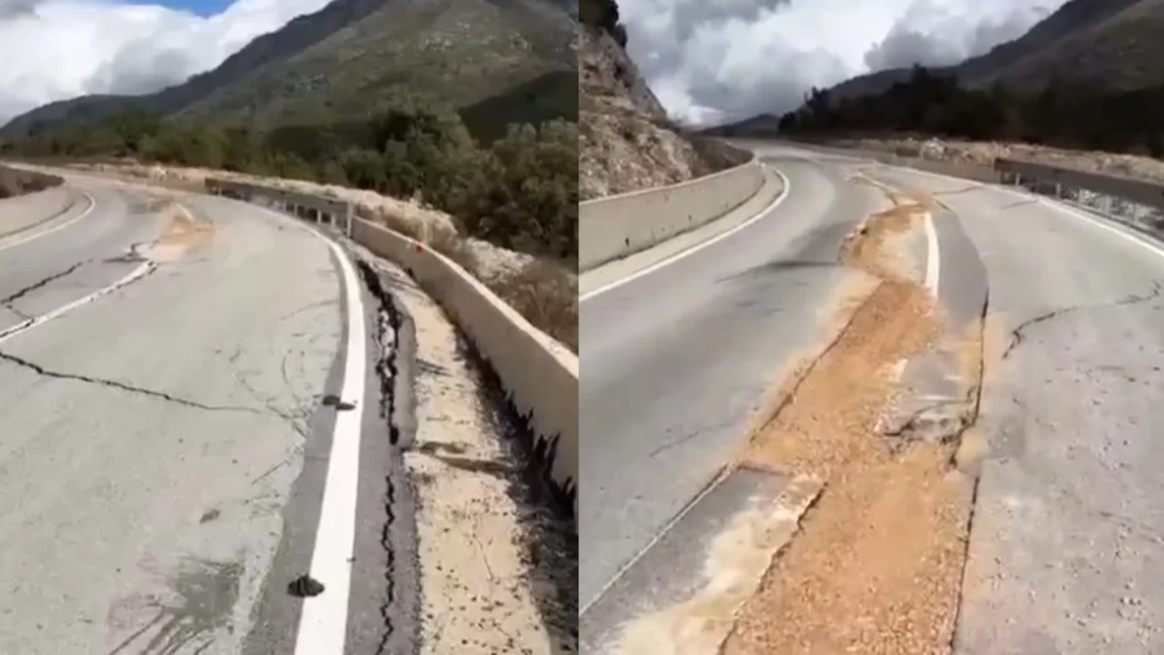 Rruga Kuç Qeparo pëson dëmtime  lumë i Vlorës shkakton çarje