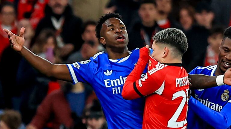 UEFA reagon për incidentin e Vinicius me lojtarin e Benficës për racizëm