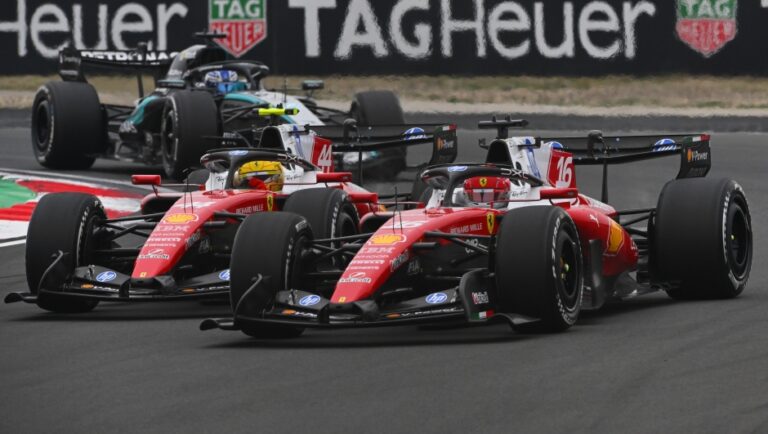 Hamilton dhe Leclerc, betejë në pistë: Vasseur lejon garën e lirë te Ferrari