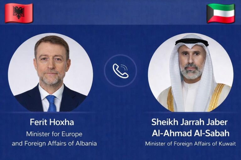 Sulmet e Iranit në Kuvajt, ministri Ferit Hoxha telefonatë me homologun Al-Sabah: Shqipëria i dënon goditjet, shkelje e sovranitetit