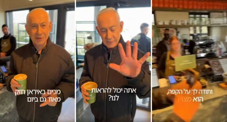Benjamin Netanjahu i është përgjigjur propogandës iraniane me një video duke pirë kafe në një bar