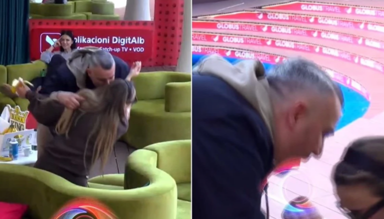 VIDEO/ Ndodh edhe kjo, Rogerti puth Juelën