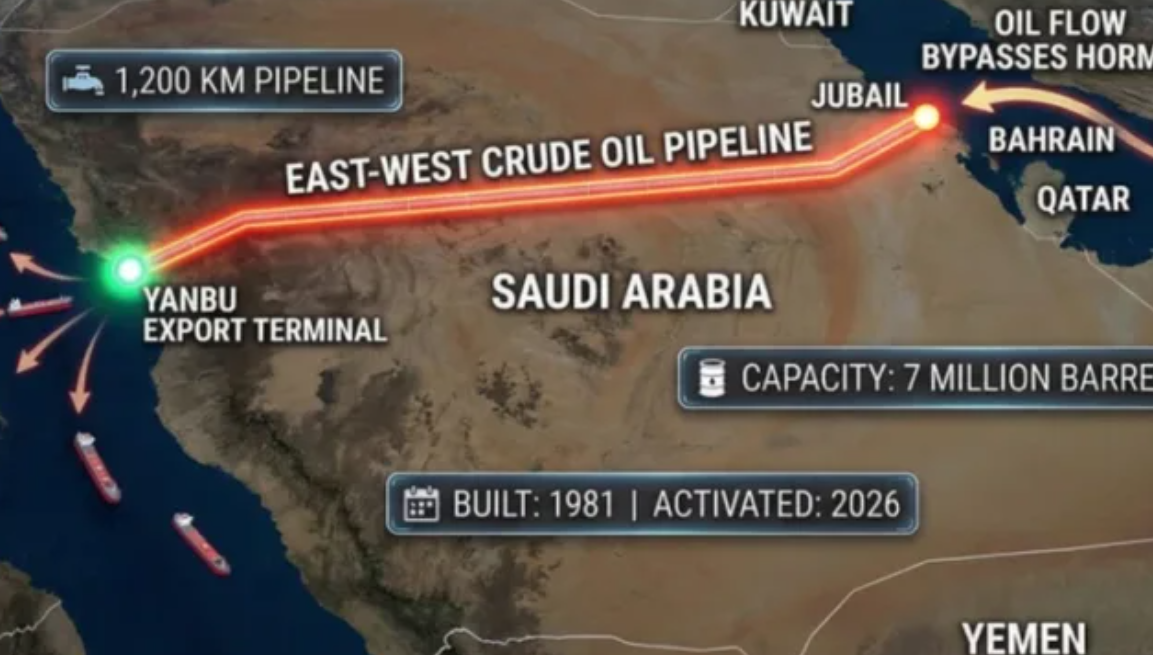 Parashikimi gjenial i Arabisë Saudite për Ngushticën e Hormuzit  ka tubacion sekret nëntokësor