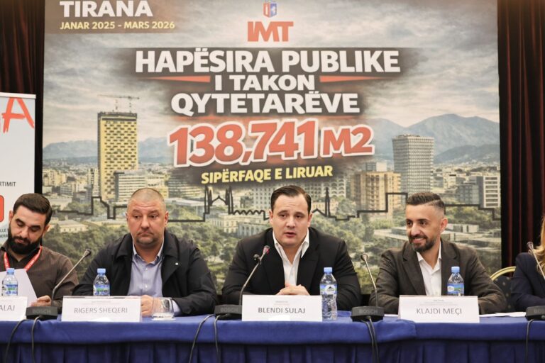 Prezantohet raporti vjetor i IMT, Sulaj: Do vijojmë deri në lirimin e çdo hapësire publike; mirëkuptues ndaj biznesit