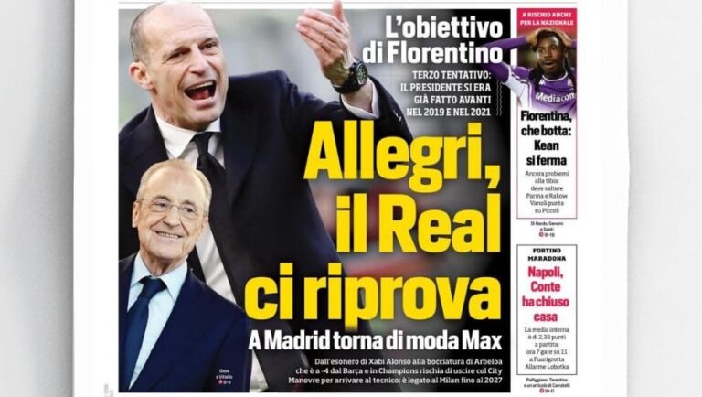 Real Madrid për herë të tretë kërkon Massimiliano Allegrin