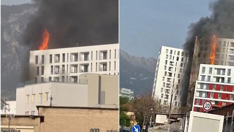 E moshuara mbeti në banesë, zjarrfikësit ndërhyjnë në kohë dhe e evakuojnë