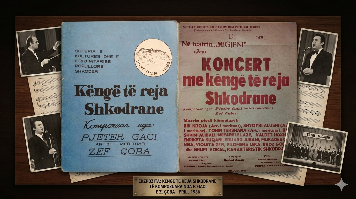 Shkodra e 40 viteve më parë  kur kënga shkruante histori përmes virtuozitetit të mjeshtërve Pjetër Gaci dhe Zef Çoba