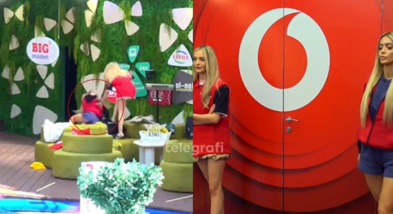 Selin ndalon garën për të ndihmuar Brikenën pasi rrëzohet gjatë sfidës