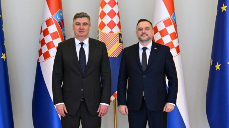 Ministri i Mbrojtjes Nufi takon në Zagreb Presidentin kroat Zoran Milanović