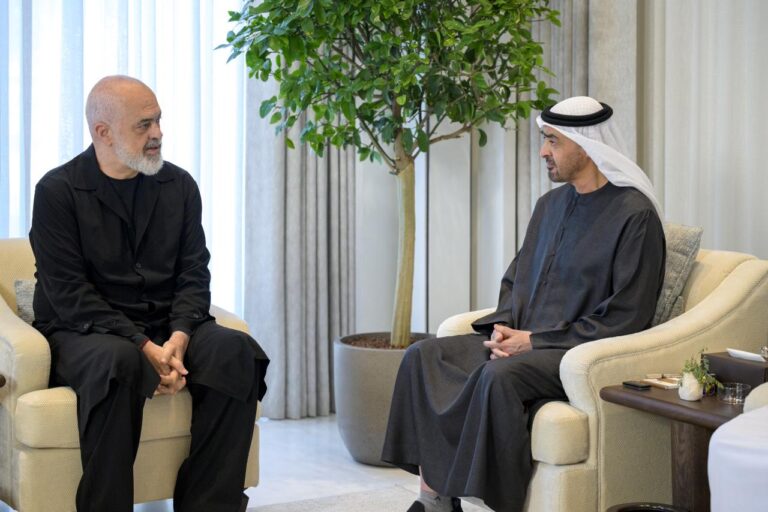 Rama, takim me Presidentin Bin Zayed në Abu Dhabi: Me mikun e shtrenjtë
