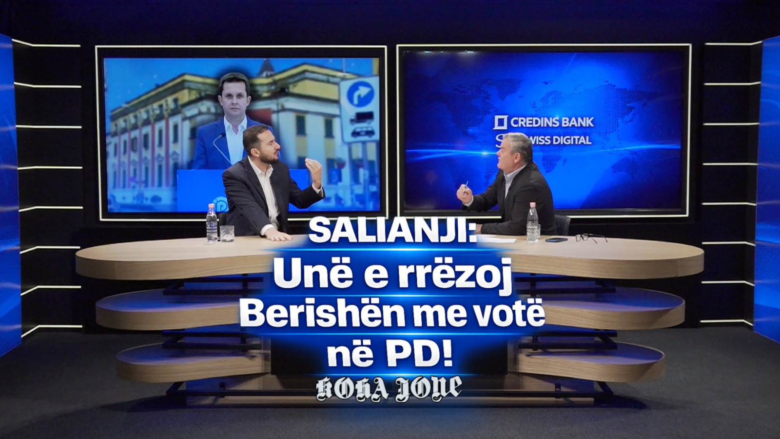 KOHA JONE DEBAT  Salianji  Unë e rrëzoj Berishën me votë në PD 