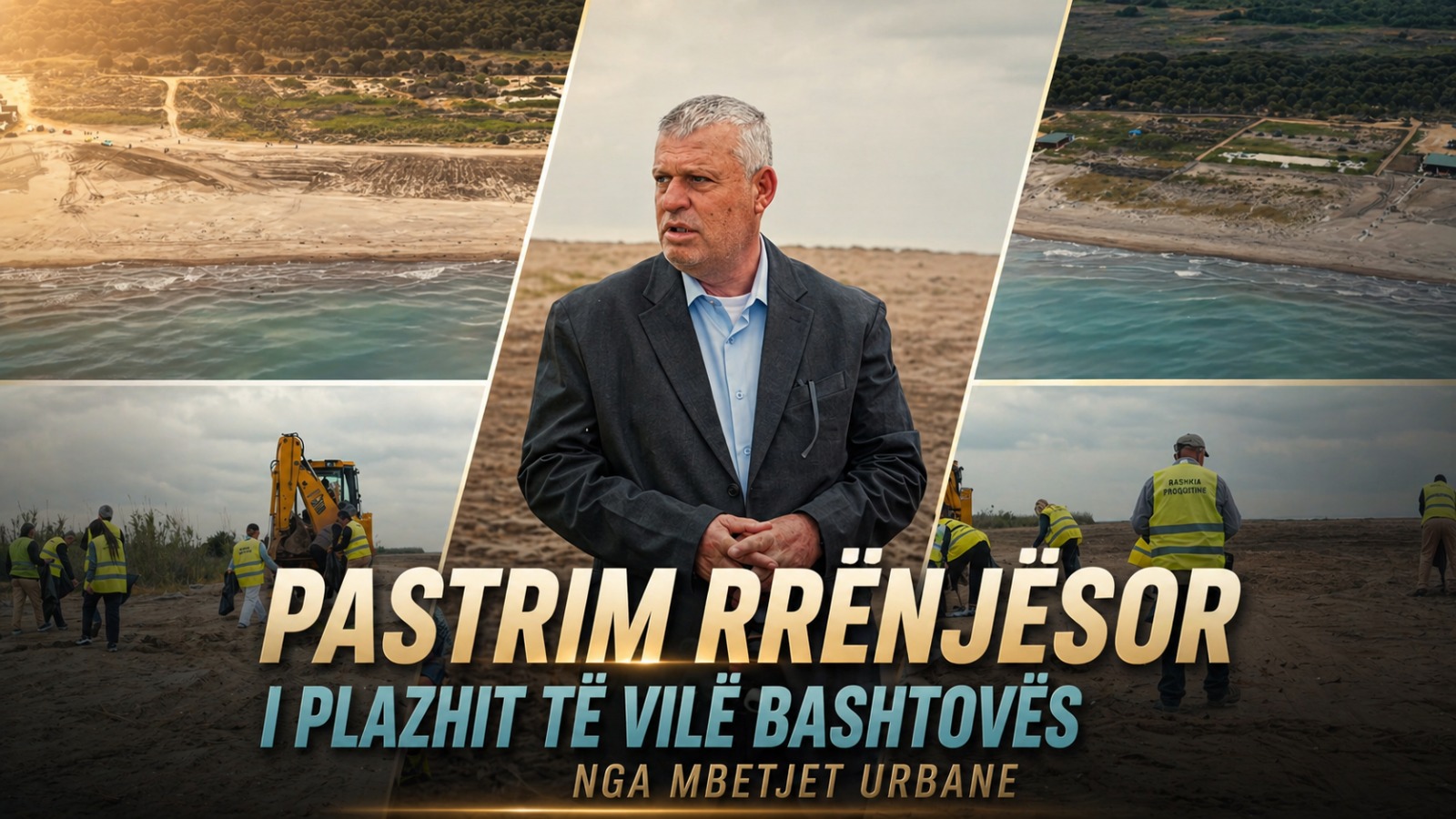 Aksioni i Prefektit Shkëlqim Hajdari  Nga mbetje urbane në 30 hektarë plazh publik 