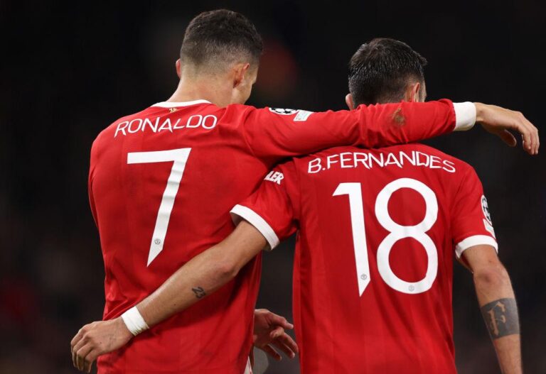 Bruno Fernandes barazon Cristiano Ronaldon, është përfshirë në 140 gola te United