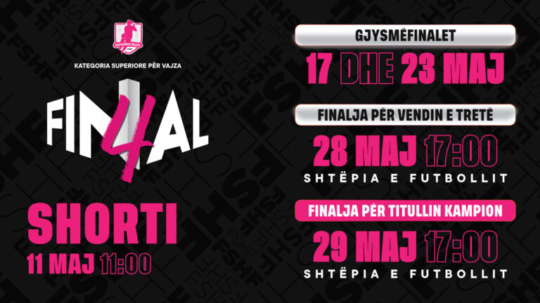 “Final 4” për vajza/ Përcaktohen datat e ndeshjeve gjysmëfinale & finale