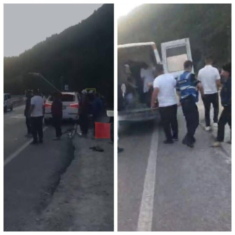 Aksident pranë tunelit të Llogarasë, barrierat depërtojnë mes për mes mjetit